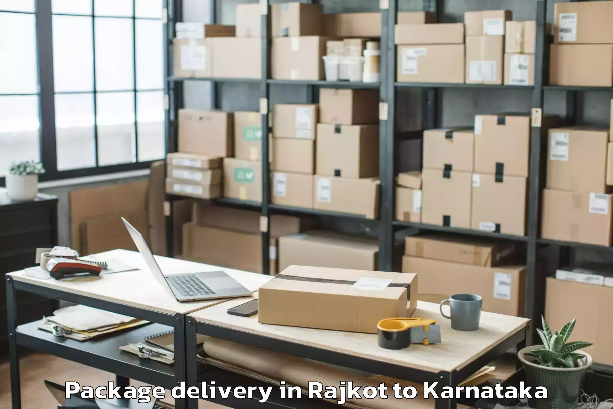 Hassle-Free Rajkot to Shiggaon Package Delivery